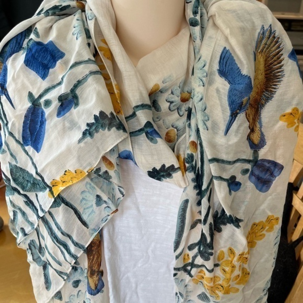 Two’s Company Meadow Bluebird Scarf